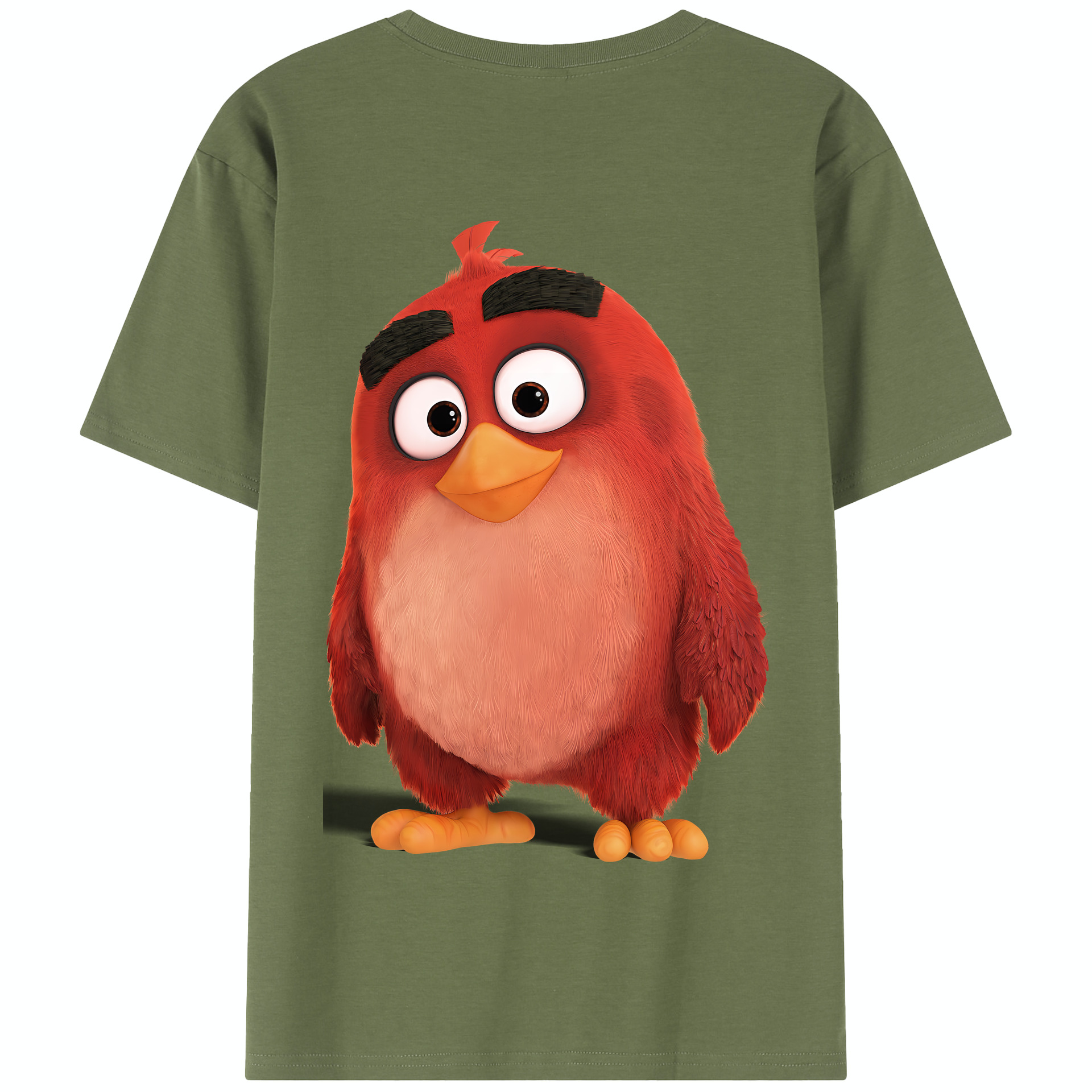 （画像用） Angry Birds アングリーバード 綿100％半袖Tシャツ（背面プリント）